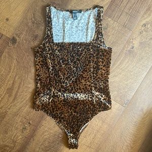 Leopard Leotard ! Size large